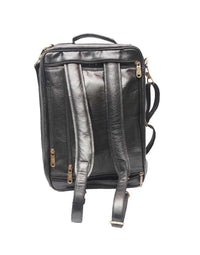 Business Men Genuine Leather Brown Backpack BP11 view 2