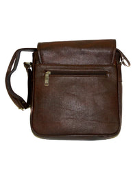 Brown Unisex Office Men Women Genuine Leather SB14 view 2