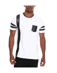 Genuine Sheep Leather T-Shirt With Single Chest Pocket TS3 view 2