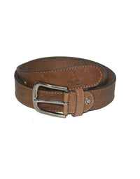Genuine NDM Leather Belt In Black Color With Pin Closer view 2
