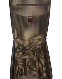 Big High Brown Trolley Genuine Leather Bag TB13 view 2
