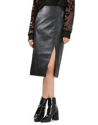 Genuine Sheep Leather Tillney Long Skirt SK10 view 2