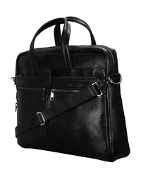 High Fashion Executive Genuine Leather Black Laptop view 2
