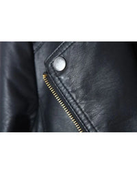 Genuine Leather Short Ladies Leather Jacket In Black LJK46 view 2