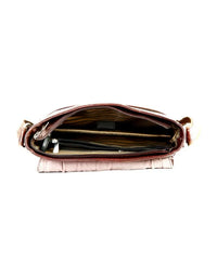 Full Flap Crossbody Leather Messenger Bag view 2