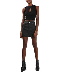 Genuine Skirt Abney Skirt Sheep Leather SK12 view 2