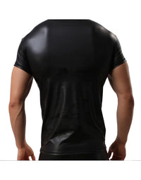 Genuine Sheep Leather T-Shirt For Men Slim Fit TS1 view 2