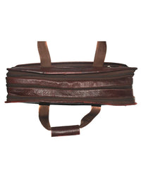 Genuine Leather Brown Messenger Shoulder Bag LB20 view 2