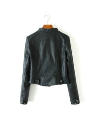 Genuine Leather Short Ladies Leather Jacket LJK41 view 2