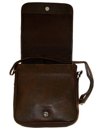 Brown Unisex Office Men Women Genuine Leather SB14 view 3