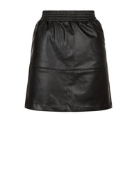 Abney Skirt Genuine Sheep Leather Skirt In Black SK18 view 3