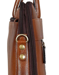 Classy Genuine Leather Tan Colour Office/ Laptop Bag For Men view 3