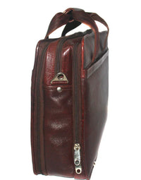 Genuine Leather Brown Messenger Shoulder Bag LB20 view 3