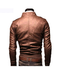 HugMe.Fashion New Men Casual Leather Jacket Style JK83 view 3