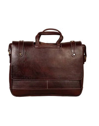 Genuine Leather Brown Portfolio Carry Case / Office / Laptop Bag For Men SB25 view 3