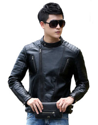 Black Maroon Tan Color Biker Custom Designer Motorcycle Leather JK182 view 3