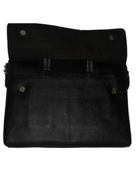 Genuine Leather Brown Messenger Shoulder LB23 view 3