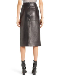 Genuine Sheep Black Color SKirt Sk4 For Women view 3