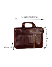 Branded Leather Designer Executive 17" Laptop Carrycase LB27 view 3