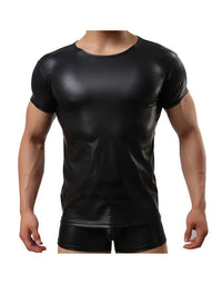 Genuine Sheep Leather T-Shirt For Men Slim Fit TS1 view 3