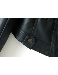 Genuine Leather Short Ladies Leather Jacket LJK41 view 3