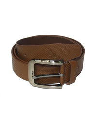 Genuine NDM Leather Brown Belt Steel Pin Buckle view 4