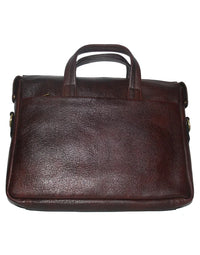 Genuine Leather Brown Messenger Shoulder LB24 view 4