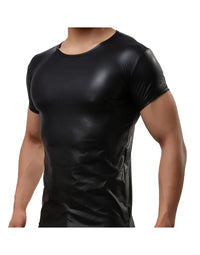 Genuine Sheep Leather T-Shirt For Men Slim Fit TS1 view 4