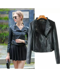 Genuine Leather Short Ladies Leather Jacket LJK41 view 4