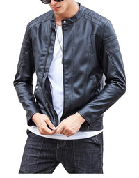 Genuine Leather Jacket For Men, Hollywood Style, Black Leather JK19 view 5