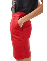Genuine Sheep Women Skirt Leather SK8 view 5