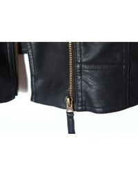 Genuine Leather Short Ladies Leather Jacket In Black LJK46 view 5