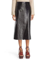 Genuine Sheep Leather Hot Biker Skirt SK15 view 5
