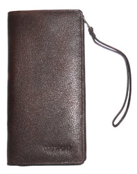 Brown Passport Leather Holder Cover, Wallet, Credit Card Organizer Pouch view 1