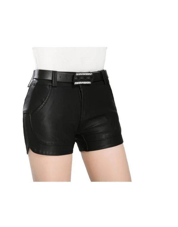 HugMe.Fashion Formal Short For Women In Sheep Leather SH4