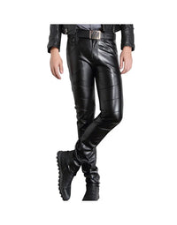 Geuine Sheep Leather Trouser Pant In Black Color Hollywood Style PT4 view 1