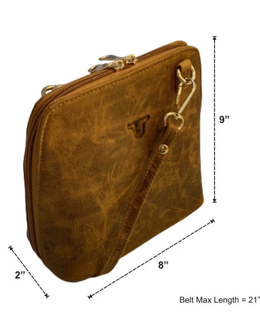 HugMe.Fashion Genuine Leather Compact Sling Bag For Ladies SB98