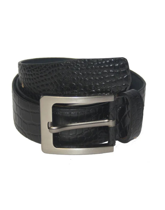 Genuine NDM Leather Black Color Stainless Pin Buckle