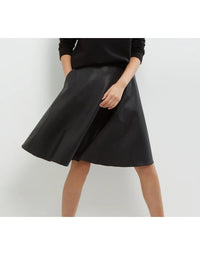Genuine Sheep Leather Hot Biker Skirt SK15 view 1