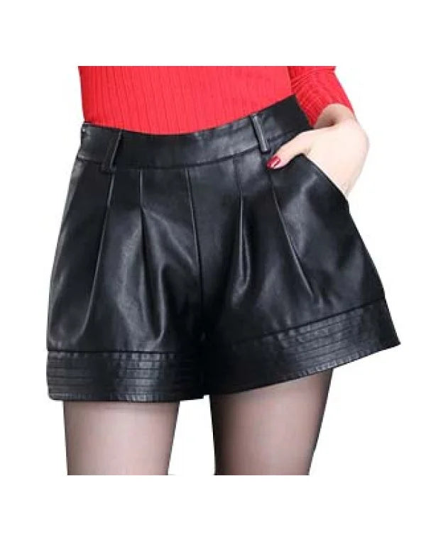HugMe.Fashion Casual In Black Color Short For Ladies SH18