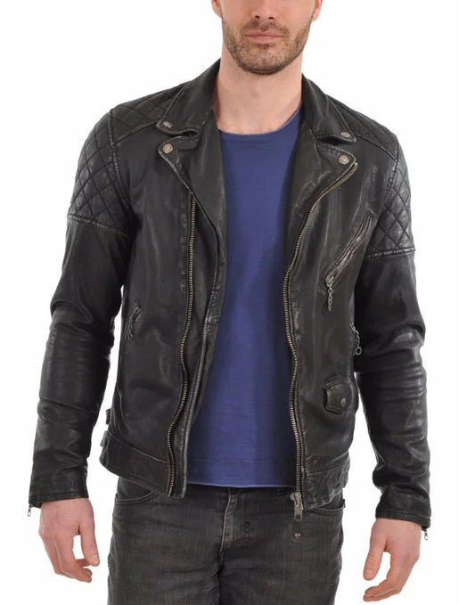 HugMe.Fashion New Men Genuine Leather Jacket For Men JK21