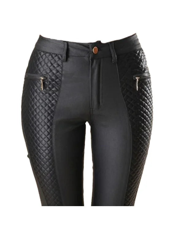 HugMe.Fashion Leather Pant For Women Slim Fit LPT2
