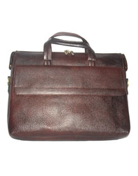 Genuine Leather Brown Messenger Shoulder LB24 view 1