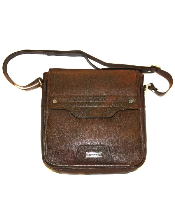 Brown Unisex Office Men Women Genuine Leather SB14