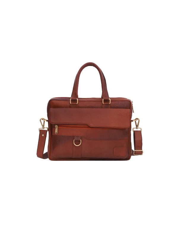 HugMe.Fashion 14" Genuine Leather Office Laptop Bag LB100