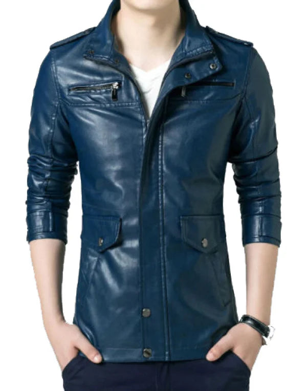 HugMe.Fashion Leather Jacket For Men Biker Casual Jacket JK72