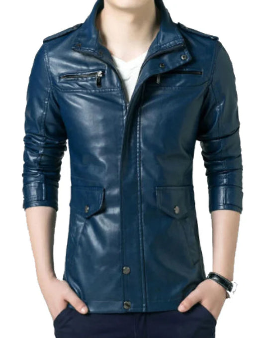 HugMe.Fashion Leather Jacket For Men Biker Casual Jacket JK72