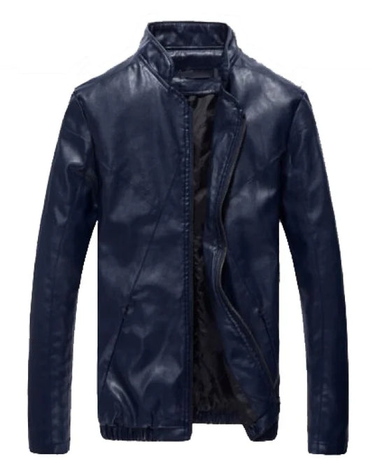 HugMe.Fashion Leather Jacket For Men Elastic Closer JK71