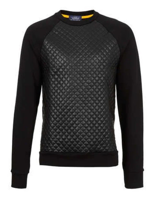 Genuine Sheep Leather Hollywwod T-Shirt For Men TS4