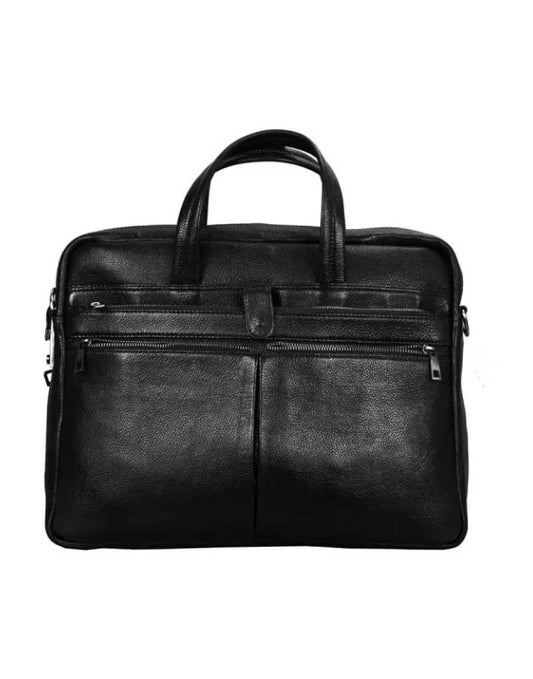High Fashion Executive Genuine Leather Black Laptop